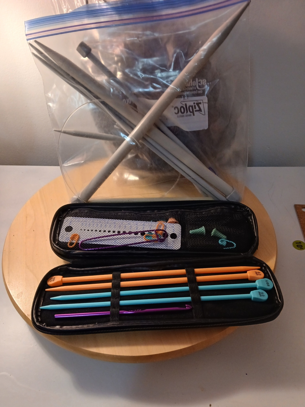 Colorful KnitPro Crochet Hook Set with Case - Orange & Teal